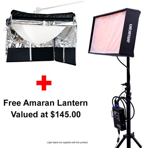 amaran F21C 2x1 RGBWW Flex Mat + Lantern