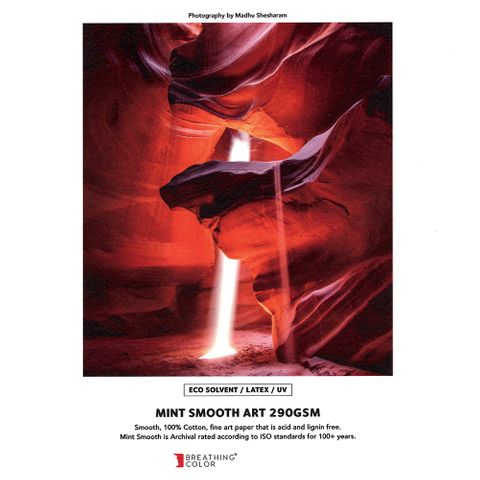 Breathing Color Mint Smooth Art 290gsm Solv 1524 X 22.5m