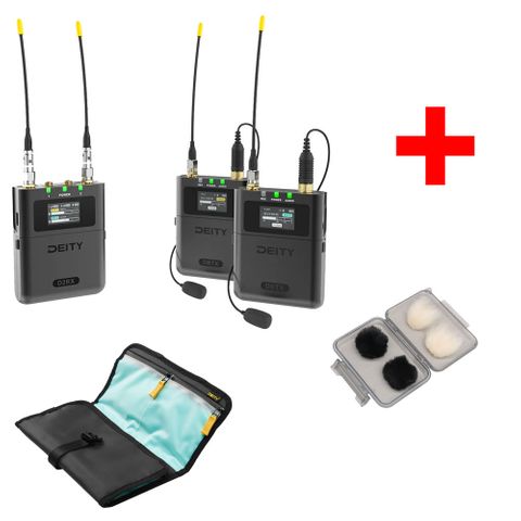 Deity Theos UHF Digital Kit + 1 x Deluxe Accessories Kit & Deity Hanging Folder Bag