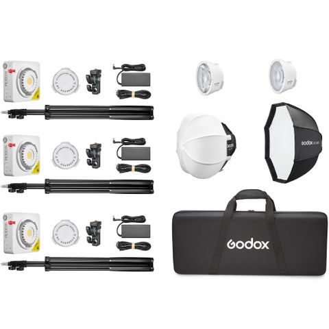 Godox ML100Bi Portable 3 Light Kit