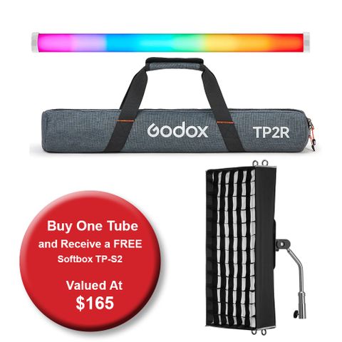 Godox KNOWLED Pixel Tube Light TP2R + Free TP-S2 Softbox