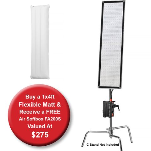 Godox Flexible RGB LED Mat 200w 1x4ft Kit + FREE Air Softbox