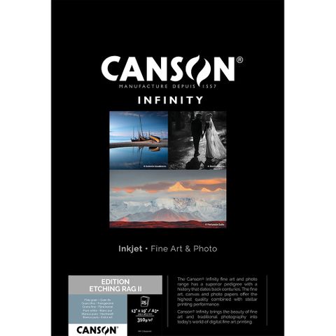 Canson Edition Etching Rag II 310gsm A3+ 25 Sheets