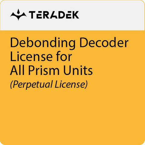 Teradek Prism Debond 5 Lic(All Prism Decoder Only)