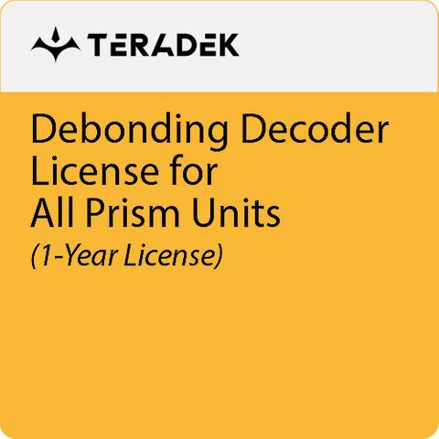 Teradek Prism Debond 1 Lic(All Prism Decoder Only)