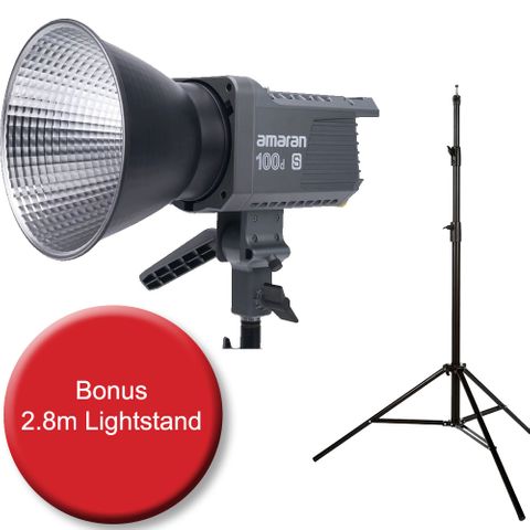 Amaran 100D S Daylight LED Light + 2.8m Lightstand