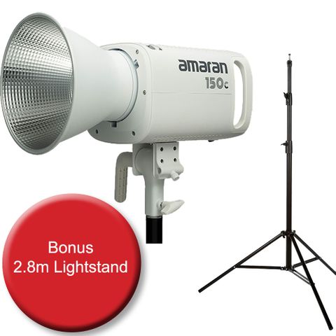 Amaran 150C RGBWW LED Light White +2.8m Lightstand