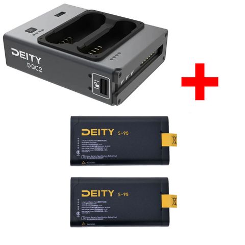 Deity DQC2 Dual Charger + 2x S-95