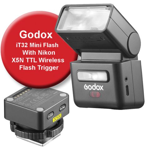 Godox iT32 iFlash Camera Flash & X5N For Nikon