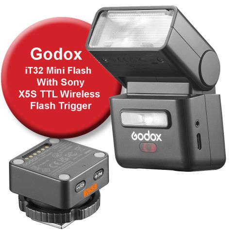 Godox iT32 iFlash Camera Flash & X5S For Sony