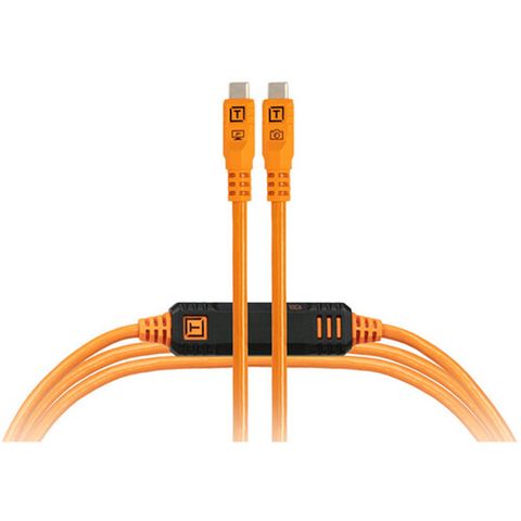 Tether Tools TetherPro Optima 10G USB-C 3m Straight To Straight Organge