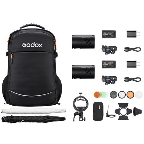 Godox AD100Pro II 2 Light Flash Kit Inc Bag