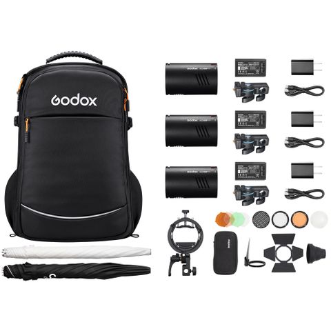 Godox AD100Pro II 3 Light Flash Kit Inc Bag