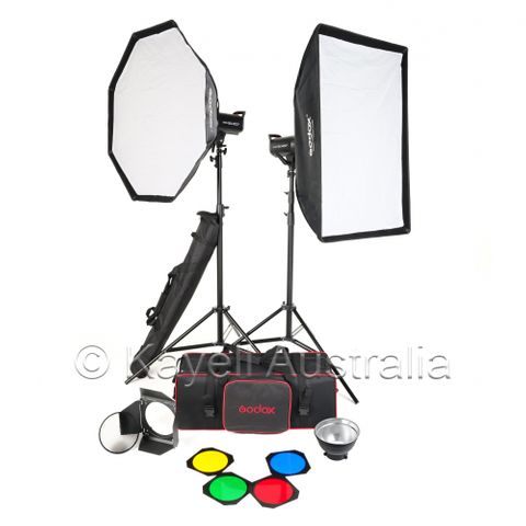 Godox SK400III-V Studio Flash 2 Head Kit With Case