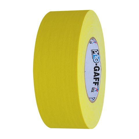 Pro Gaffer Tape 48mm X 50m Yellow Matte Cloth