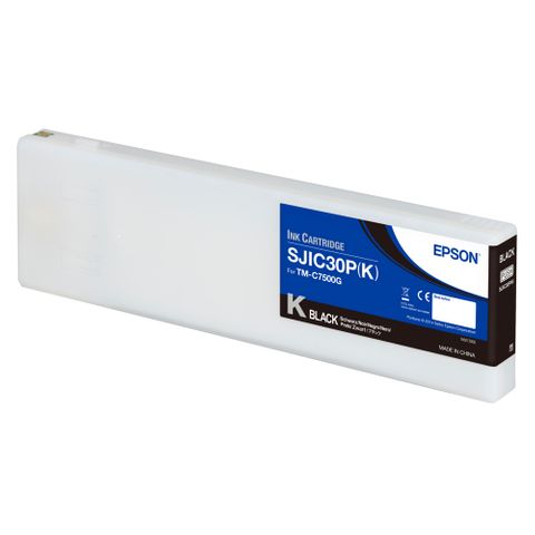 Epson Black Ink Cartridge for TM-C7500G - SJIC30P K