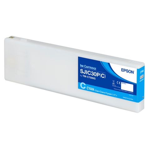 Epson Cyan Ink Cartridge for TM-C7500G - SJIC30P C