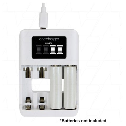 Enecharger 4 Cell Fast Charger AA/AAA Nimh USB
