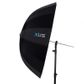 Xlite Deep Parabolic Black / White Umbrella 130cm