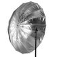 Xlite Deep Parabolic Black / Silver Umbrella 130cm