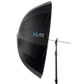 Xlite Deep Parabolic Black / Silver Umbrella 130cm