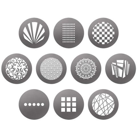 Westcott Optical Spot Patterns Gobo Pack (10)