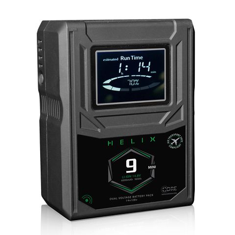 Core SWX Helix 9 Mini V-Mount Dual Voltage Battery