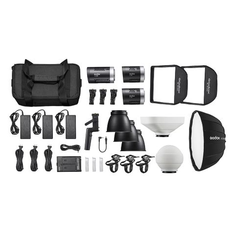 Godox ML-Kit1 1ML60 & 2xML30 Daylight 3 Head LED Light Kit