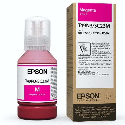 Epson F560 UltraChrome Dye Sub Ink Magenta 140ml - T49N3