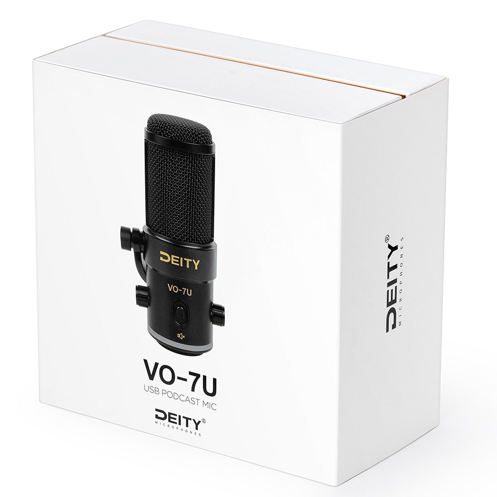 Deity VO-7U Kit Black USB Microphone for Recording, Streaming, Gaming, Podcasting on PC, Condenser Mic with RGB Ring Supercardioid, No-Late 並行輸入品