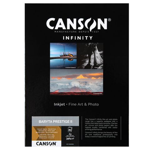 Canson Baryta Prestige II 340gsm A3 X 25 Sheets