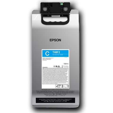 Epson 1.5L UltraChrome RS Cyan Resin Ink Pouch