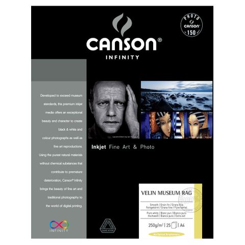 Canson Infinity Velin Museum Rag 250gsm A4 X 25 Sheets