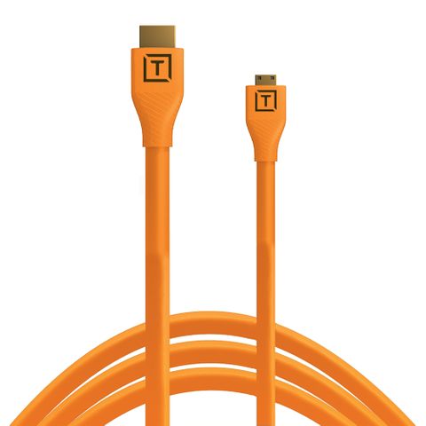 Tether Tools TetherPro HDMI Micro To HDMI 2.0 4.6m Orange