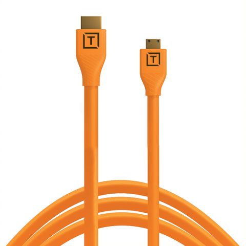 Tether Tools TetherPro HDMI Mini To HDMI 2.0 4.6m Orange