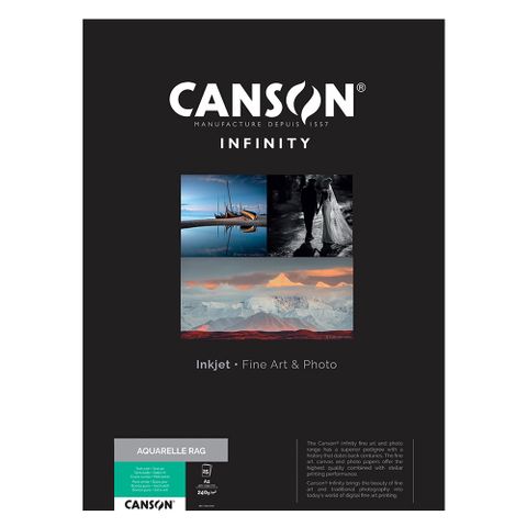 Canson Infinity Aquarelle Rag 240gsm A2 x 25 Sheets