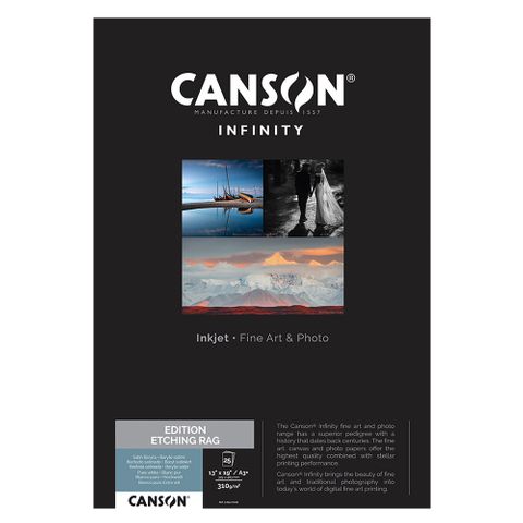 Canson Infinity Edition Etching Rag 310gsm A3+ x 25 Sheets