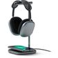 Satechi 2-In-1 Headphone Stand With Wireless Charg