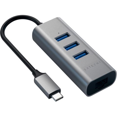 Satechi USB-C 2-In-1 USB 3.0 3-Port Hub & Ethernet