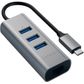 Satechi USB-C 2-In-1 USB 3.0 3-Port Hub & Ethernet