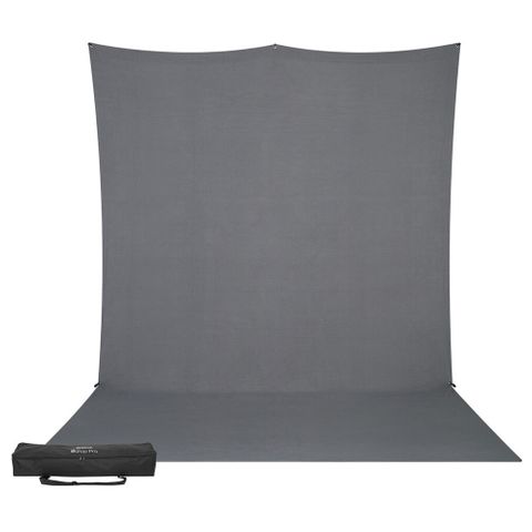 X-Drop Pro Backdrop Kit Neutral Gray 2.4m X 3.96m