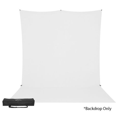 X-Drop Wrinkle-Resistant Backdrop - High-Key White (5' x 7')