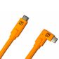 Tether Tools TetherPro USB-C To USB-C Right Angle 4.6m - Hi Vis Orange