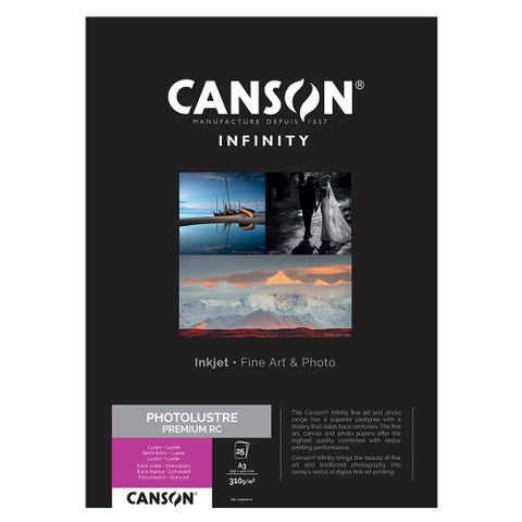 Canson Infinity Lustre Premium RC 310gsm A3 25 Sheets