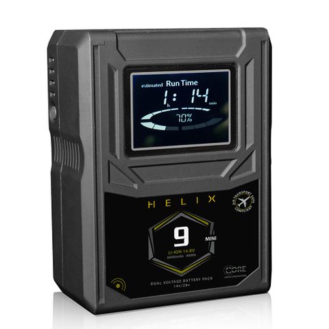 Core SWX Helix 9 Mini AB Mount Dual Voltage Battery