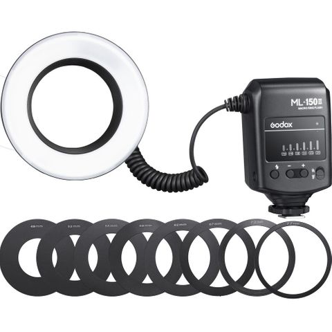 Godox ML150II Macro Ring Flash Inc Adaptor Rings