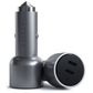 Satechi 40w Dual USB-C PD Car Charger (Space Grey)