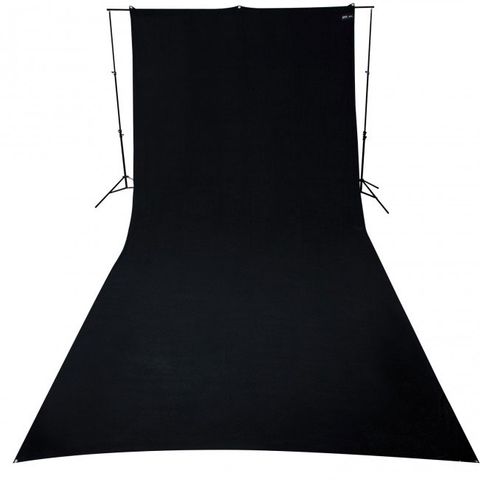 Westcott Black Background 2.75 x 6m Wrinkle Resistant