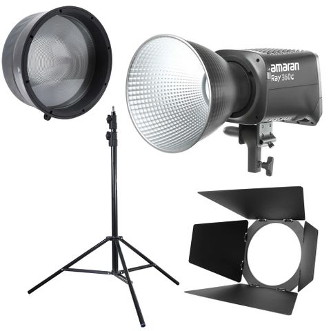 Amaran Ray 360C Winter Bundle Fresnel Kit