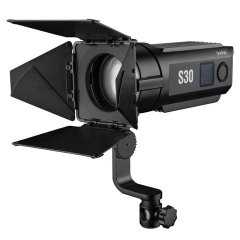 Godox S30 Focusing LED Light With Barndoor - Ex Demo